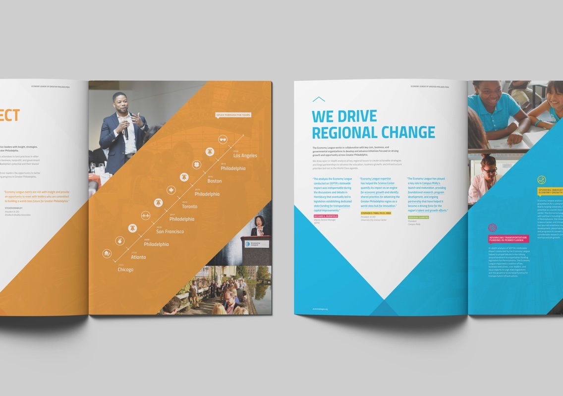 Economy League Brochure Drive Regional Change Spread