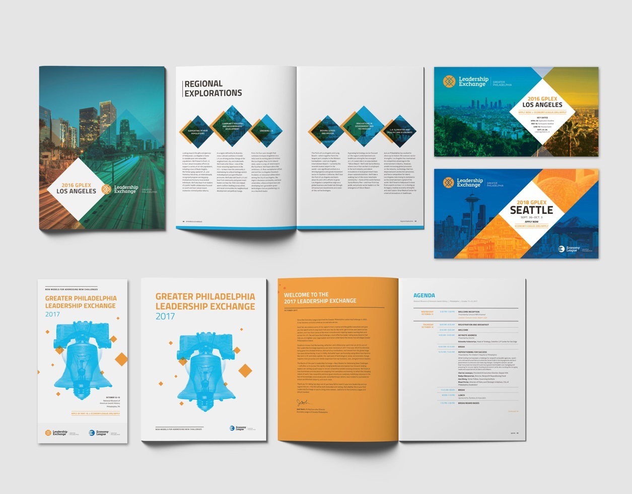 Economy League's GPLEX Event Print Collateral