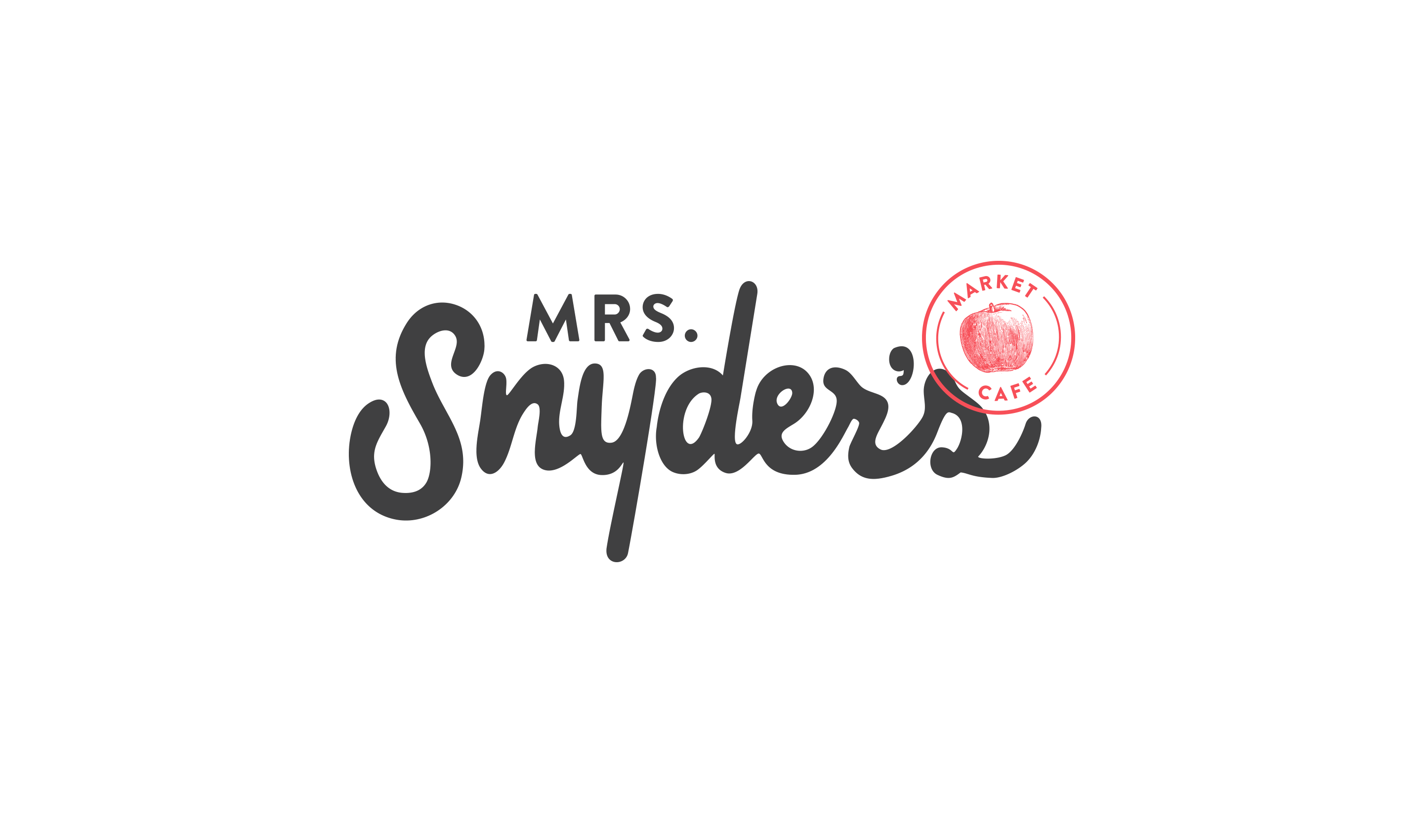 Mrs Snyder's Logo in Black and Red