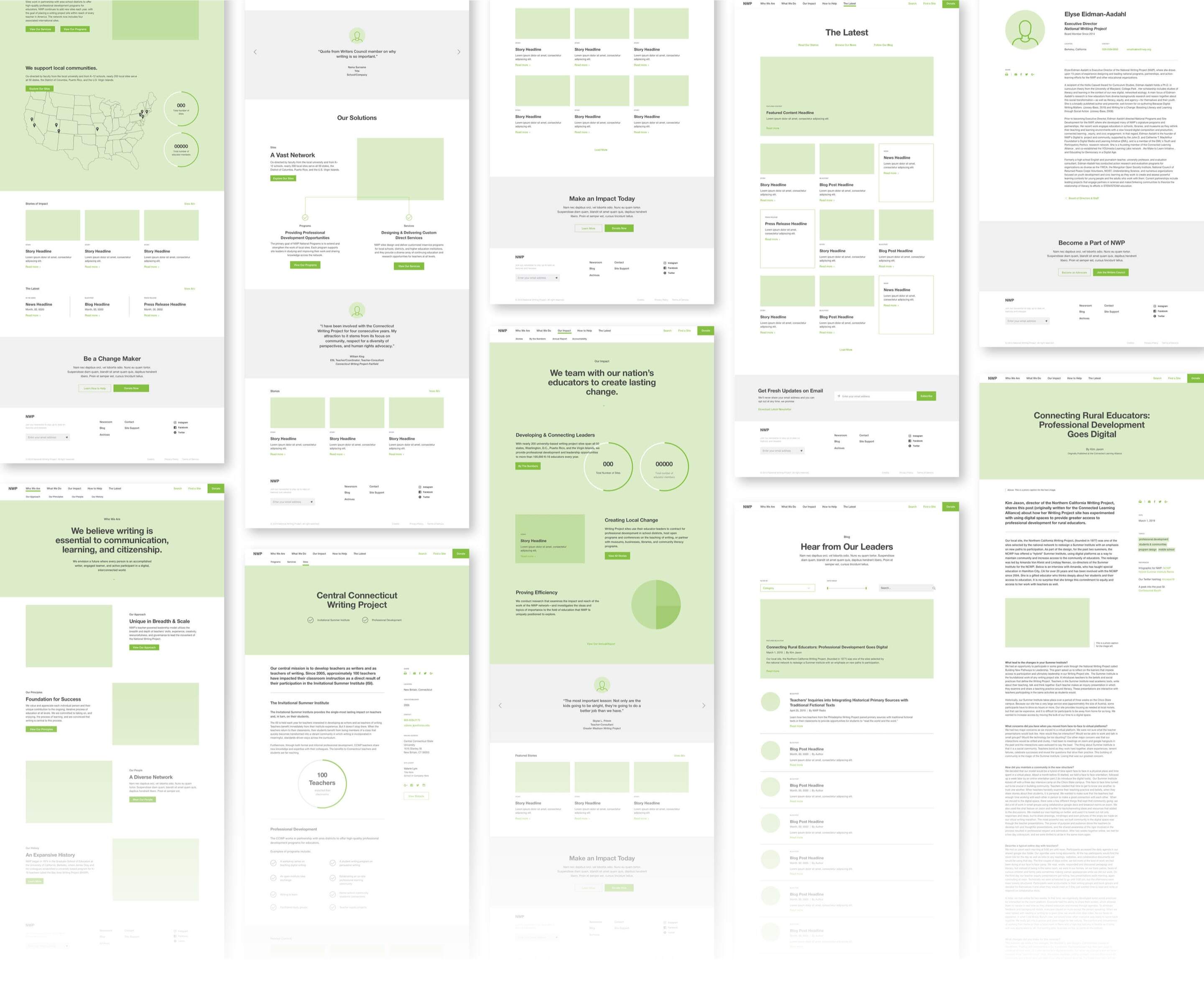 Nwp website wireframes fullwidth