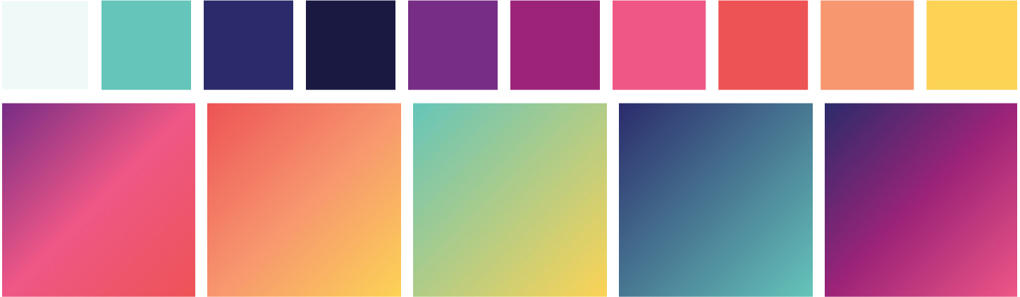 Penn med website color palette