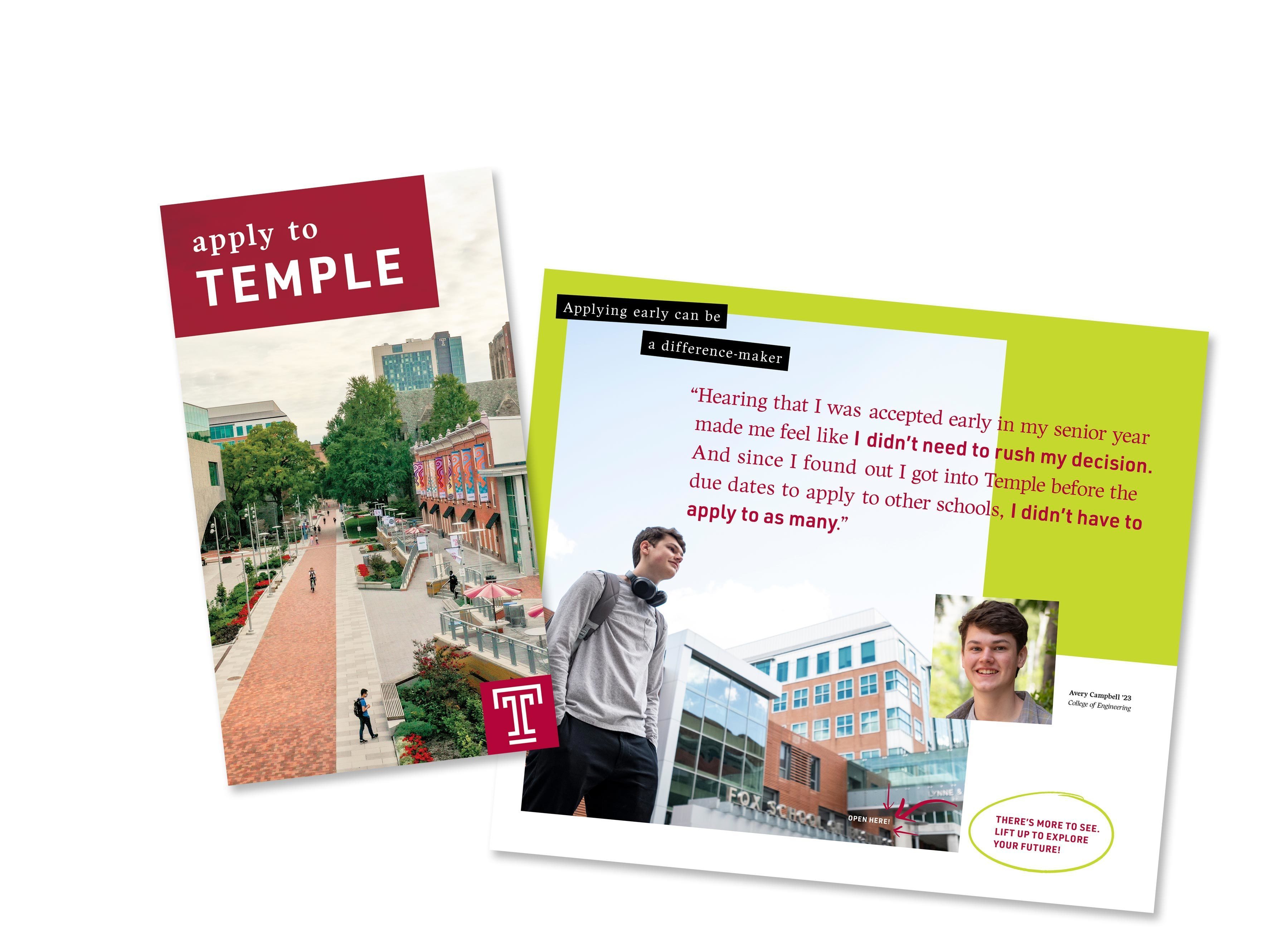 Untuck temple brochure cover